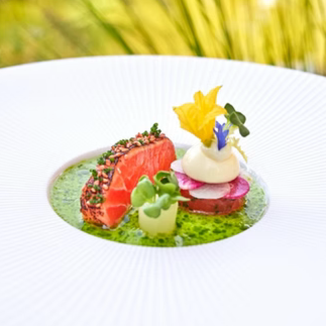 Brüggli salmon trout with Bora Bora Sea Salt