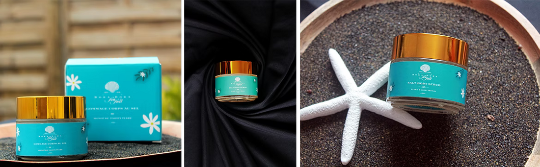 Introducing Bora Bora Sea Salt Body Scrub with Monoi Tiare Tahiti