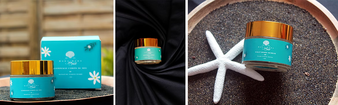 Introducing Bora Bora Sea Salt Body Scrub with Monoi Tiare Tahiti